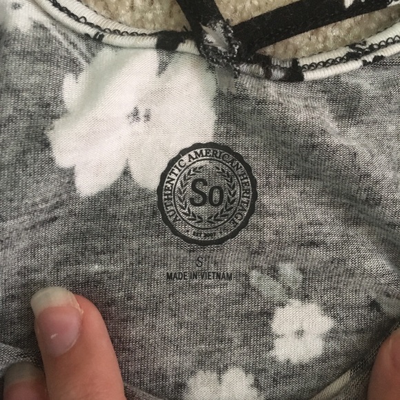 SO Black Long-sleeve Floral Dress - Picture 4 of 4